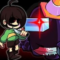 FNF Erasure: Black Impostor vs Chara Online Game