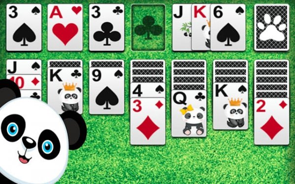 Klondike Solitaire Panda: Classic Card Game Online