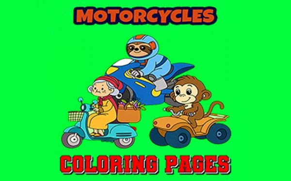 Motorcycle Coloring Pages Game