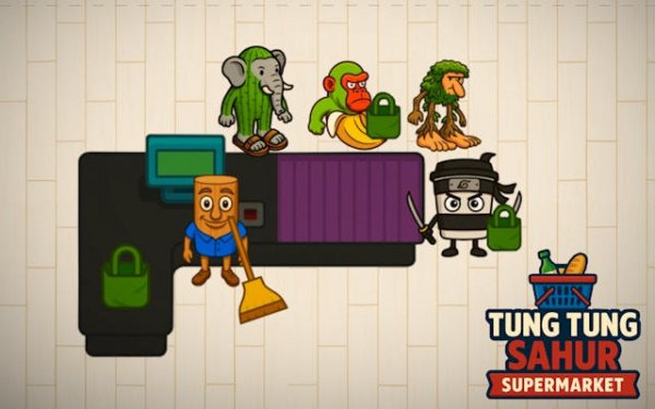 Tung Tung Sahur Supermarket - Cashier & Cleanup Simulator Online Game