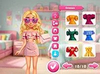 Lovie Chic's Trendy Off Shoulder Look Dress Up Game
