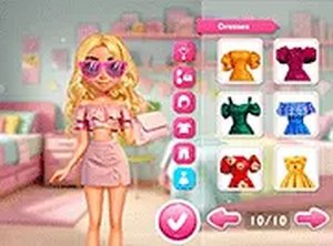Lovie Chic's Trendy Off Shoulder Look Dress Up Game Online - Fashion Dress Up Game - Ludoryx free online game