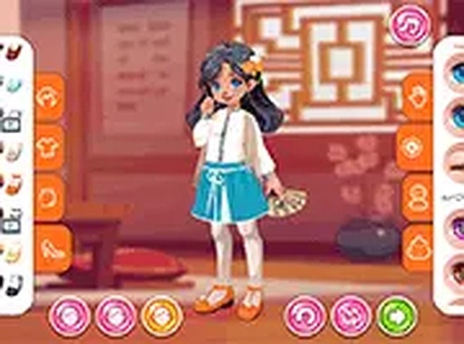 Kiddo Long Hair Dress Up Game